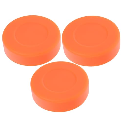 HANABASS 3 Stuks Hockeypucks Outdoor Hockeypuckballen Vervanging Voor Spel (Oranje)