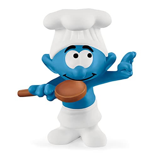 SCHLEICH 20831 Koch Smurfs voor kinderen vanaf 3 jaar, The Smurfs Pre School Smurfs figurines