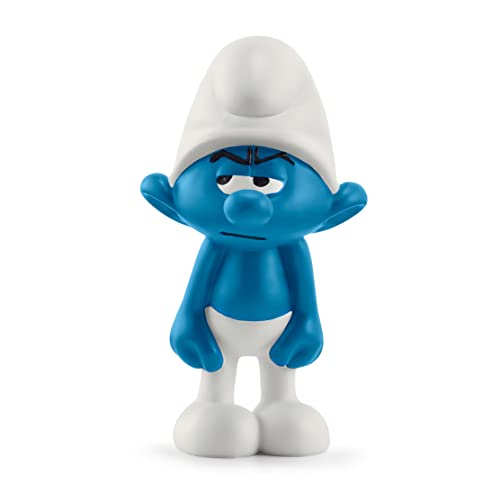 SCHLEICH 20836 Griesgram Smurf, vanaf 3 jaar, Pre School Smurfs Speelfiguur,multi kleuren