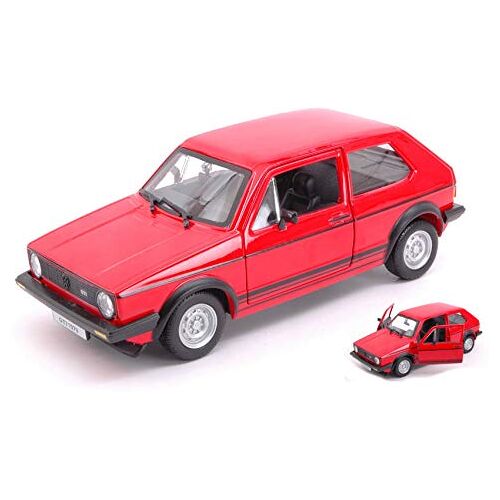 [Burago] VW Golf MK1 GTI 1979 RED 1:24 Burago straatauto De Cast modelbouw