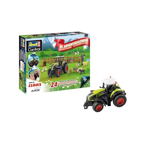 Revell Adventskalender RC Claas 960 Axio I Claas Tractor, adventskalender om zelf te maken, kerstkalender voor jongens, meisjes en volwassenen vanaf 8 jaar, tractor in 24 dagen in elkaar zetten