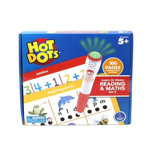 Learning Resources Hot Dots Leren te Huis Lezen & Wiskunde Set 2