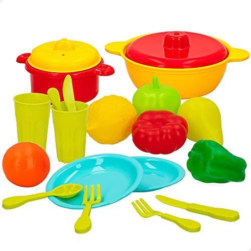 COLORBABY 43945 My Home Set Accessoires Keuken & Maaltijden-20 stuks