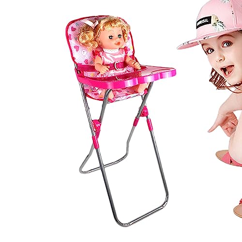 itrimaka Poppenwagen Roze kinderwagenspeelgoed met mandje Kinderwagen voor poppen, speelgoedkinderwagens fantasie en creativiteit van uw kind te stimuleren
