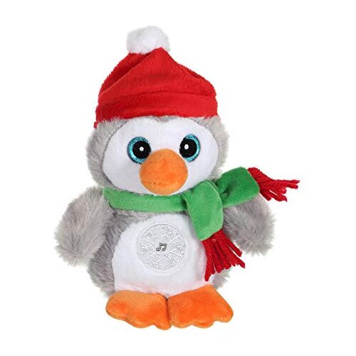 Gipsy 70889 pluche pinguïn pinguïn, rood, 16 cm