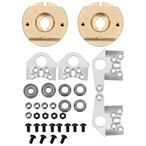 Alomejor RC Wielgewichten 2 Stuks Messing Interne Beadlock Wielgewichten voor 90018/90020/90031/90045/90056 RC Auto.