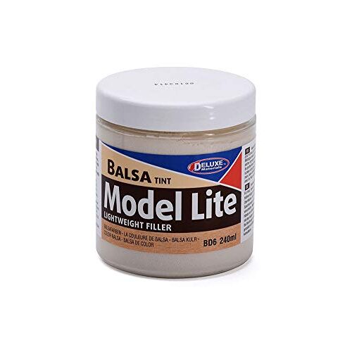 DELUXE MATERIALS Model Lite Balsa Filler, Balsa Brown: 240cc, Dlmbd6