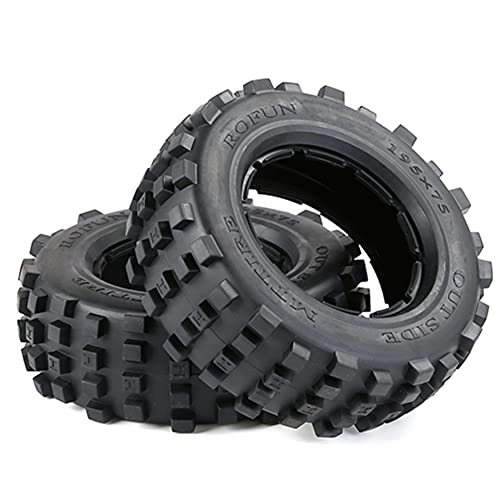 Yklhsocneg Off-Road Auto Voorbanden Dikker Huid Set Kit voor 1/5 BAHA ROVAN KM BAHA 5T/5SC/5FT Rc Auto Onderdelen, 95156