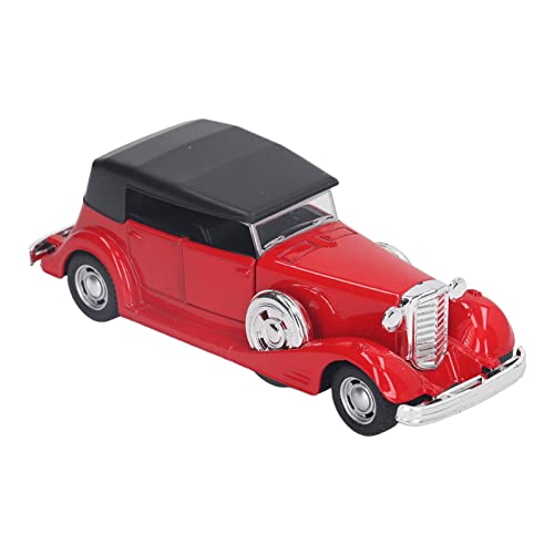 BROLEO Mini Model Auto Authentieke Antieke Legering 1:32 Antieke Auto Model Deuren Open Voor Kinderen Plank (Rood)