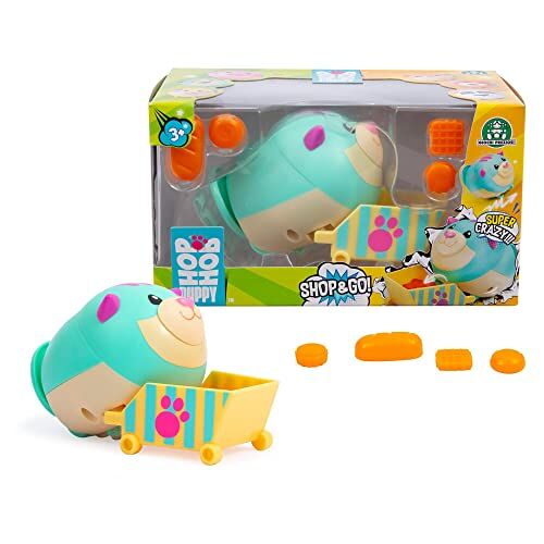 Giochi Preziosi Hop Hop Puppy Hpu02200,  puppy's die altijd op hun voeten terugkeren, met winkelwagen, kattenversie, voor kinderen vanaf 3 jaar