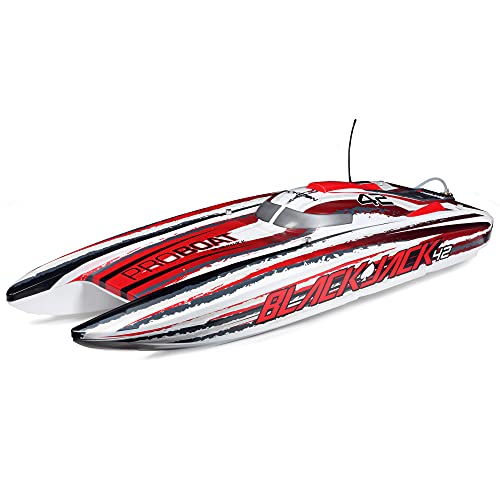 Proboat Blackjack 42-inch borstelloze 8S Cat WHT/RED: RTR, Multi