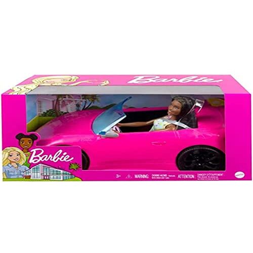 Barbie Disney   Doll en roze cabriolet