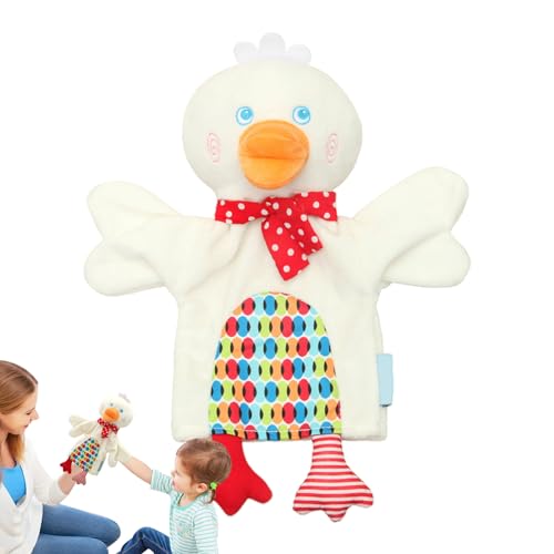 Toseky Handpoppen, handpoppen voor kinderen   Schattige eendpoppen,Pluche handpoppen, kikker eend aap knuffel schattig zacht pluche speelgoed, geweldig verjaardagscadeau voor kinderen, handpoppen voor