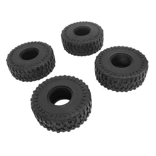 BROLEO RC Rubber Wiel Banden, 4 Stuks Flexibele RC-rupsbanden voor Auto op Rups 1/10 RC