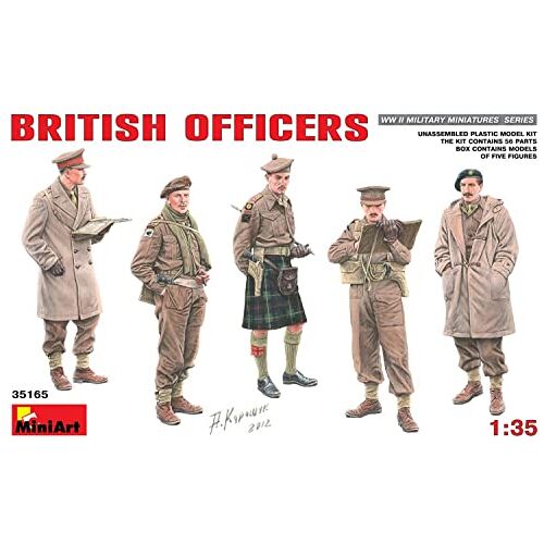 MiniArt 1:35 Schaal "Britse officieren" Plastic Model Kit