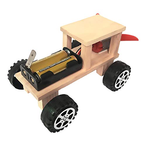 VGEBY Holz Diy Auto Modell Spielzeug, Elektrische Windkraft Kinder Handgemachte Montage Auto Spielzeug Kinder Pädagogisches Spielzeug