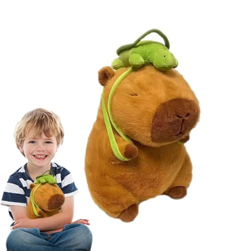 Aurebarley Capybara Pluche dier, 23 cm simulatie, Capybara pluche dier, super zacht gevuld speelgoed, pluche, Capybara knuffeldier, pluche dier, knuffeldier voor kinderen