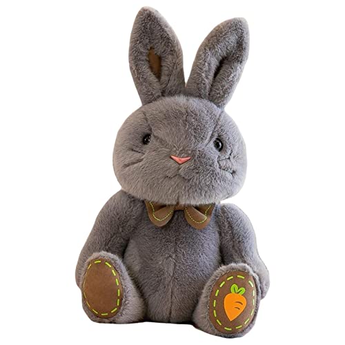 APANSHJY Cartoon Gevulde Konijn Pop Woondecoratie Kussen, 23 cm Bunny Pop Speelgoed for Kinderen Vriendin Kinderen Verjaardagscadeautjes (Color : Dark Gray)