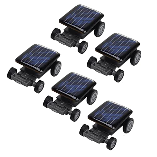 Daconovo 5 x hoge kwaliteit kleinste mini auto speelgoed zonne-energie pedagogisch gadget voor kinderen speelgoed voor kinderen verkoop zonne-energie zwart