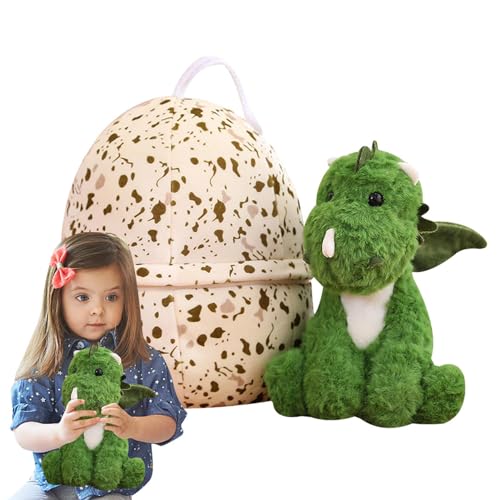 Campsie Knuffel van dinosaurusei Pluche pop van dinosaurusbroedei   Gevulde dinosauruspluche   Hatch dinosaurus knuffels pop   Dinosaurus pluche knuffel kussen super zacht gevuld speelgoed