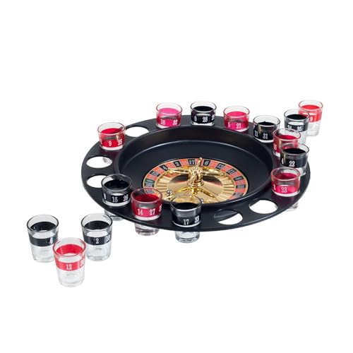 NSSXSN 1pc Roulette Casino Drinkspel Russische Roulette Draai- en Drinkroulette Perfect voor Familiespelavond