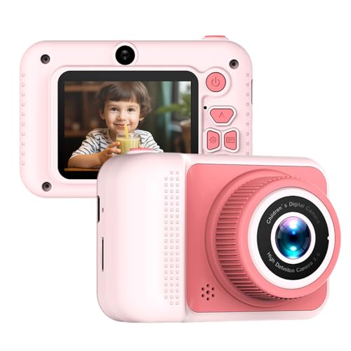 Andoer Kindercamera, 1080p digitale camera voor kinderen, 20 MP 2,0 inch scherm, kindercamera met 4 x digitale zoom, digitale camera, fototoestel voor kinderen van 3 tot 12 jaar, jongens en meisjes