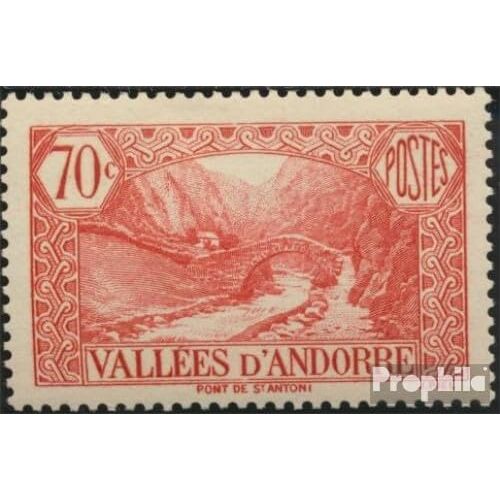 Prophila Collection Andorra Frans Post 65 1937 Landschappen (Postzegels voor verzamelaars) Landschappen