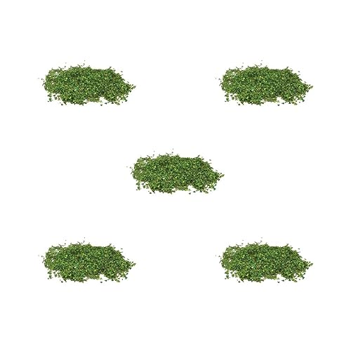 Paowsietiviity 5 set Miniatuur Blad Diorama voor Model Spoorweg Micro Landschapsarchitectuur Model Groen, 56ml