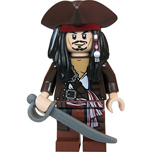 Lego Piraten van het Caribisch gebied Captain Jack Sparrow met piratenhoed