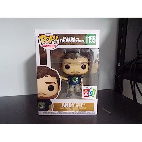 Funko Pop! Parks and Recreation Andy with Leg Casts GO! Exclusive #1155