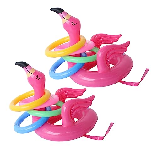 SUPVOX 6 Sets Flamingo Ferrule Opblaasbare Spelbenodigdheden Pvc