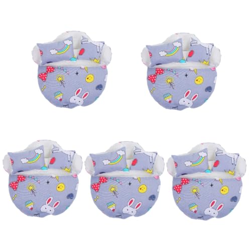 SAFIGLE 5 Sets Pop Slaapzak Bed Home Decor Slaap Zak Woonaccessoires Delicate Pop Slaapzak Pop Slaapzak Slaapzak Ob11 Polyester Huishoudelijke Pluche Poppen