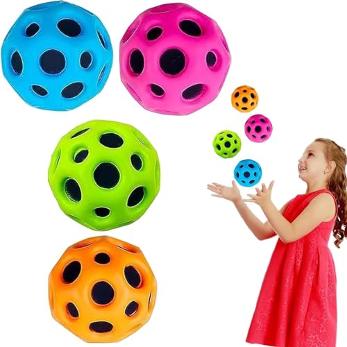 VFDC Astro Jump Ball, Hoge Sprongen Rubberen Ball, Ruimte Ball, Ruimte Thema Bouncy Ballen, Mini Bouncing Ball Toy, Bouncy Balls voor Kids Party Gift, 6 Stuks