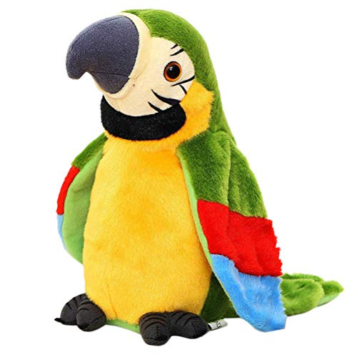 Kylewo Pluche Papegaai Speelgoed Pluche Vogel Papegaai Vogel Pluche Speelgoed Speelgoed, Talking Parrot Pluche Speelgoed voor Kinderen