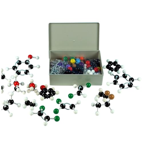 Evenden 444-delige moleculaire modelset voor anorganische en organische chemie PP-wetenschap, atomen, moleculaire modellen, codering atomen voor kinderen