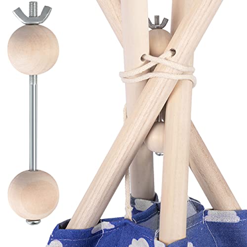 Nukido Tipi Tent Stabilizer 122x3 cm Tee-Pee Tool Kit Kids Tipi Stabilizer Blokkeersysteem voor Tipi Anti-Instortsysteem voor Tipi Tipi Tool