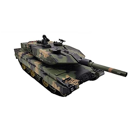 HBS Hubsons ® RC Leopard 2A5 gevechtstoestel met geluid, schaal 1:24 en 2 gevechtssystemen/infrarood- en 6 mm schot