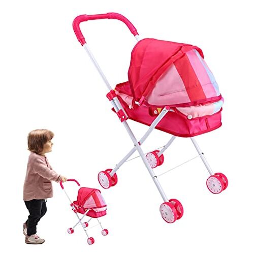 Campsie Kinderwagen speelgoed kinderen spelen opvouwbare kinderwagen bugg   Kinderwagen met fantasiespel   Rollenspel Speelgoedpoppen Kinderwagen   Opvouwbare speelgoedbu-ggy voor poppen