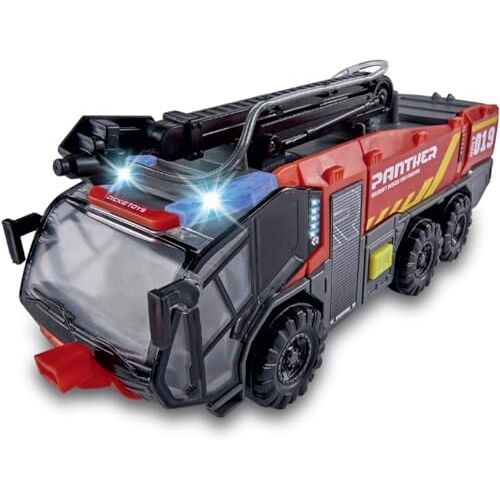 Dickie Toys Dickie Brandweerauto luchthaven 24 cm, licht en geluid, start water (Dickie 203714012)