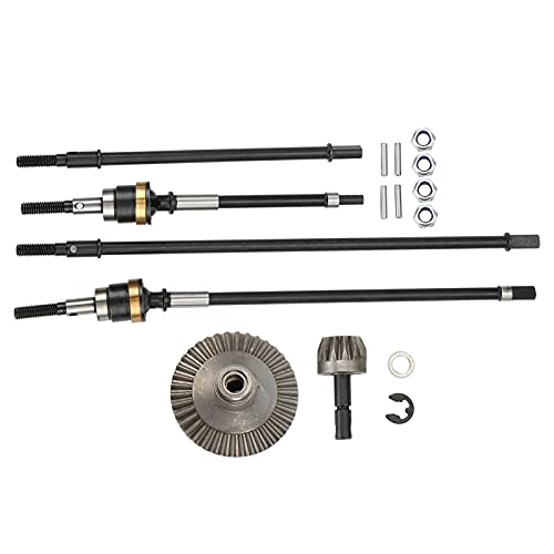 Shanrya RC-aandrijfasset, stalen aandrijfas voor Axial Wraith Portable 38T en 13T Gear voor Axial Wraith RR10/90018