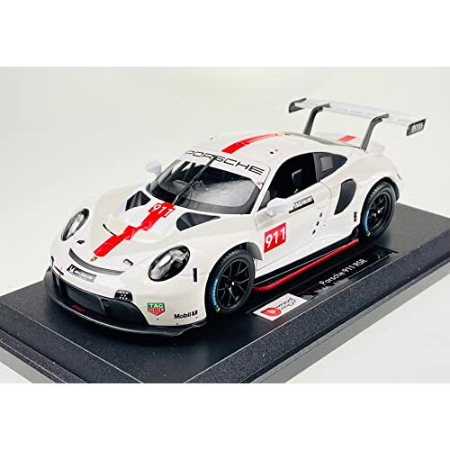 Bburago Porsche Porsche 911 991 Raceversie Coupe wit 2011-2019 1/24 Bburago Model Auto