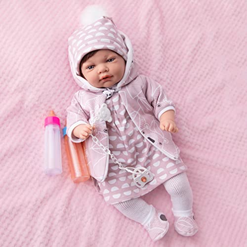 MARÍA JESÚS Reborn baby-simulatie, reborn baby 45 cm, babypop, babypop als echte baby, reborn babymeisjes