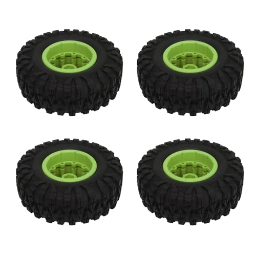 BYERZ RC-rupsbanden, Uitstekende Grip RC-rupsbanden Rubber en Nylon 4 Stuks 2,2 Inch voor RC Auto-upgrade (Groente)