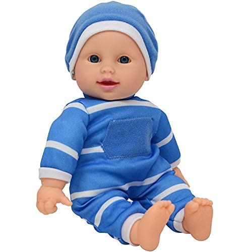 The New York Doll Collection 11 inches / 28 cm Zacht Lichaam Pop in Geschenk Doos 11 inches / 28 cm Baby Pop (Jongen)