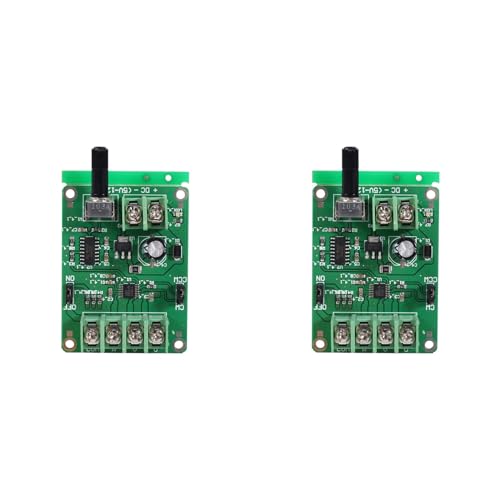 FIGGRITID 2X 9V-12V DC borstelloze motor driver board is geschikt voor harde schijven, optische schijven, 3/4-draads Hallless borstelloze motoren