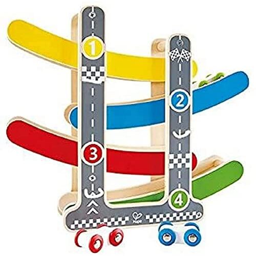 Hape Fast Flip Racetrack Wooden Toddler Toy (18+ Months)