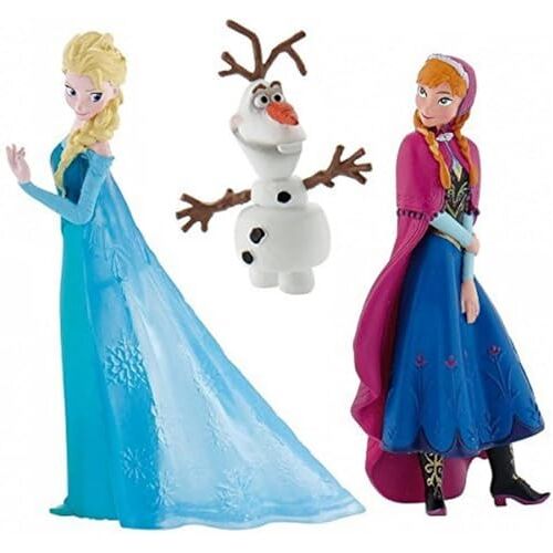 Bullyland Disney's Frozen Set van 3 figuren, Anna, Elsa en Olaf van Disneys Frozen