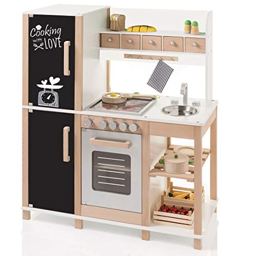 SUN Kinderkeuken speelkeuken van hout met bord 4139