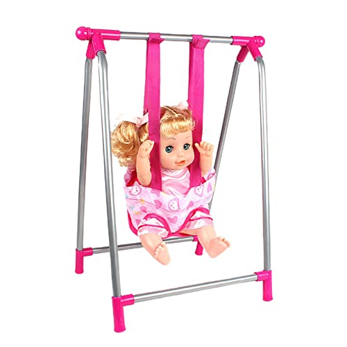Yajexun pop   Kinderwagen Speelgoed met Mand Roze Pop Poppenspeelgoed Kinderwagen, Pop Speelgoed voor Thuis, Kleuterschool