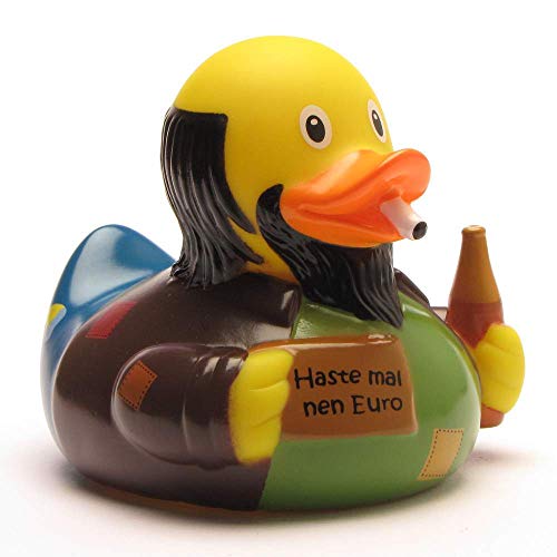 Duckshop Badende stadsstrijker, badeend, piepeente, L: 7,5 cm